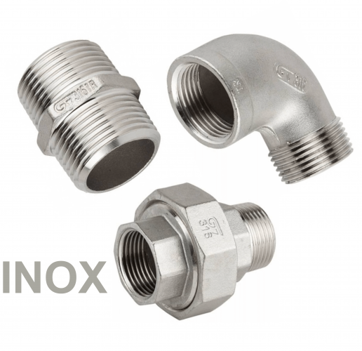 Fitinguri standard din diferite tipuri de inox