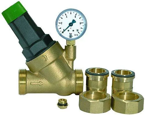 Regulator presiune pentru apa potabila, testat DVGW, include manometru