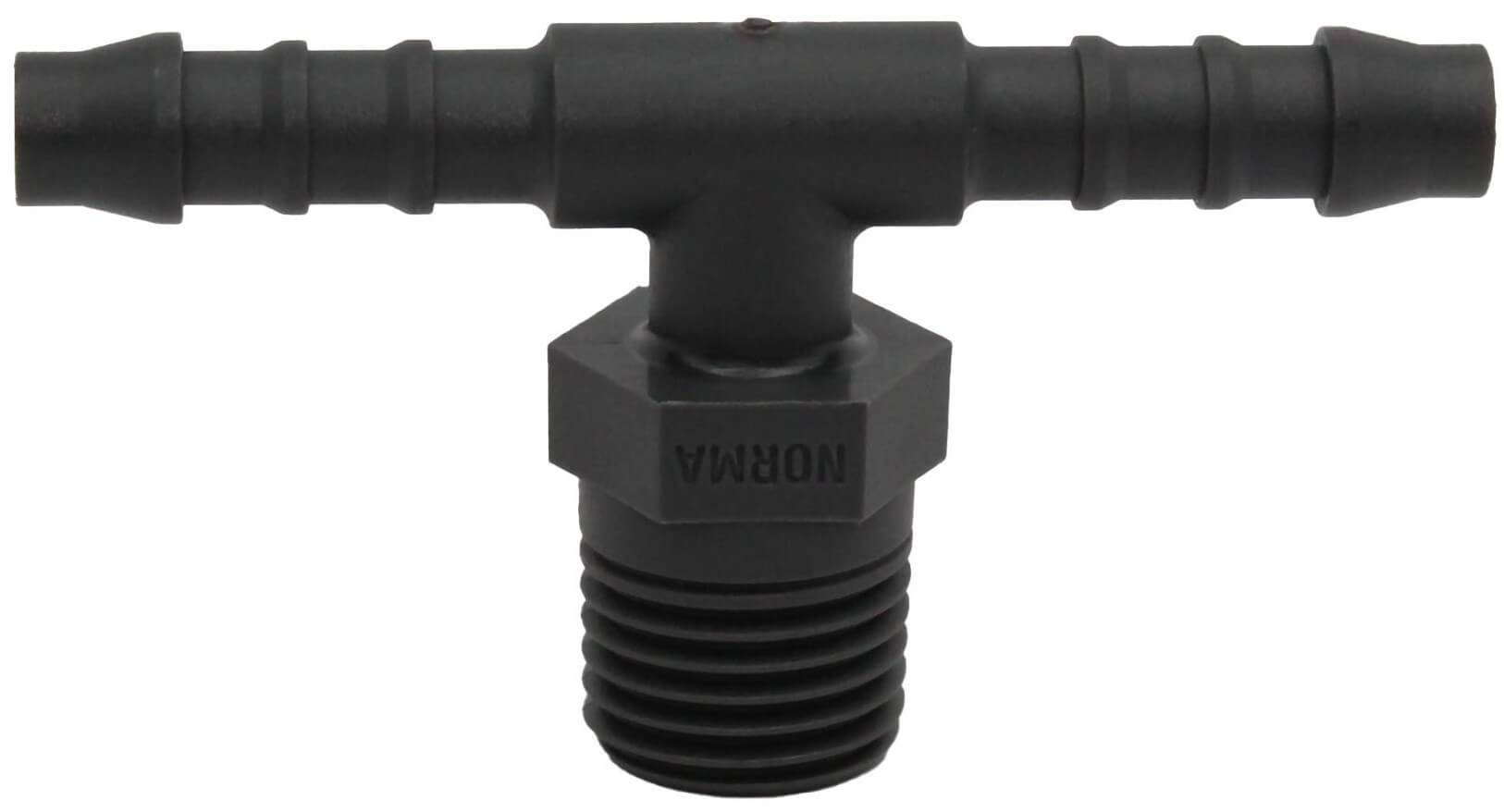 Conector T cu filet exterior conic - PA 6