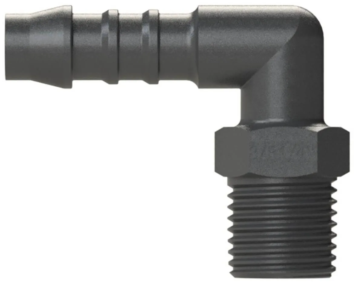 Conector L cu filet exterior conic - PA 6