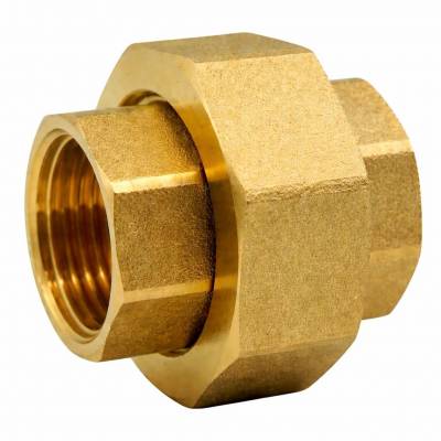 Niplu detasabil cu filete interioare G 3/4&QUOT;, etansare plana, PN 16, alama