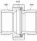 Niplu detasabil cu filete interioare G 3/4&QUOT;, etansare plana, PN 16, alama