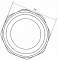 Dop cu hexagon extern, filet interior G 2&QUOT;, PN 16,  alama