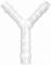 Conector Y redus 90° - POM