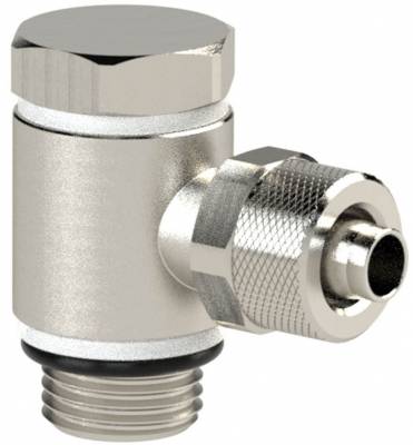 Cupla L banjo push-on 8/6 mm cu filet cilindric exterior G 1/2&QUOT;, alama nichelata