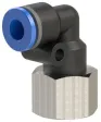 Cupla L push-in cu filet cilindric interior, seria standard