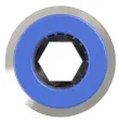 Cupla dreapta rotunda push-in cu filet cilindric exterior si O-ring, seria standard