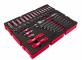 Insertie spuma PACKOUT 55 buc chei combinate, chei combinate cu clichet 3/8&QUOT; - Milwaukee