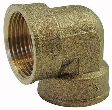 Cot 90° cu filete interioare G 1 1/4&QUOT;, PN 16, alama