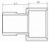 Racord olandez lung, filet ext. R 2&QUOT;-int. G 2 1/2&QUOT;, etansare conica, PN 16, alama