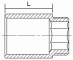 Extension with parallel female - male threads G 1/2&QUOT;, 20 mm, brass