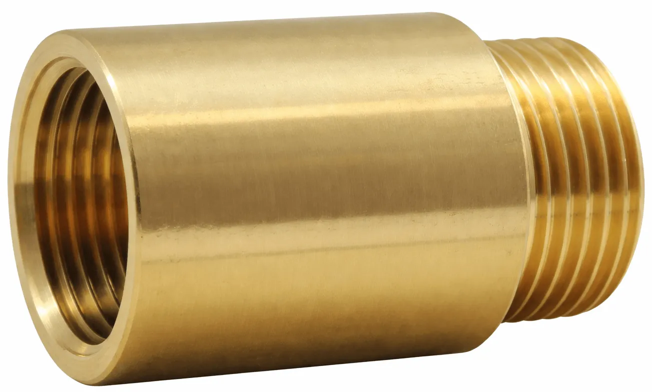 Extensii cu filet cilindric interior - exterior, alama