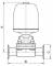 Robinet cu diafragma, NC, actionat pneumatic, conex. sanitare 1&QUOT;