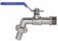 Robinet din inox cu bila, dublu serviciu, filet G 1/2&QUOT; x G 3/4&QUOT;, maneta blocabila, PN 16