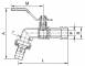 Robinet din inox cu bila, dublu serviciu, filet G 1/2&QUOT; x G 3/4&QUOT;, maneta blocabila, PN 16