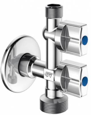 Robinet coltar anti-calcar pentru masina de spalat si chiuveta, G 1/2&QUOT; x G 1/2&QUOT; x G 1/2&QUOT;