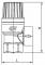 Supapa unghiulara de siguranta cu filet interior 4 bar