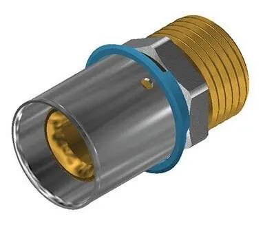 Fittinguri presare cu mufe pentru tevi Pex si Multistrat, filet exterior