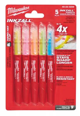 Evidentiatoare INKZALL - colorate - 5 buc - Milwaukee