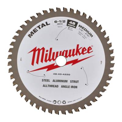 Panza fierastrau circular pentru metal 165 x 15,87 x 1,6 mm - 48 dinti - Milwaukee