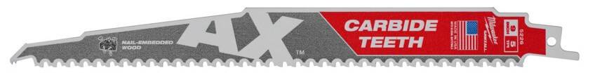 Lemn cu cuie: Panza Heavy Duty AX cu dinti din carbura pentru lucrari de demolare - 1 buc - 230 mm