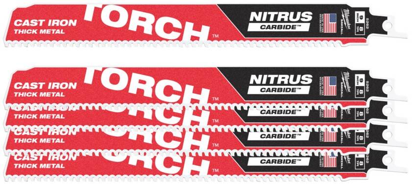 Metal: Panze Heavy duty TORCH NITRUS CARBIDE - 8 TPI - 5 buc - 230 mm