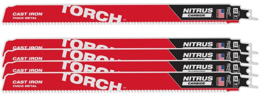 Metal: Panze Heavy duty TORCH NITRUS CARBIDE - 8 TPI - 5 buc - 300 mm