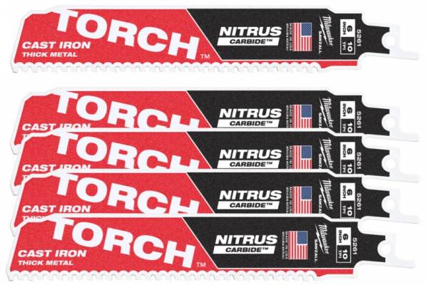 Metal: Panze Heavy duty TORCH NITRUS CARBIDE - 10 TPI - 5 buc - 150 mm