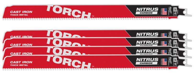 Metal: Panze Heavy duty TORCH NITRUS CARBIDE - 10 TPI - 5 buc - 300 mm