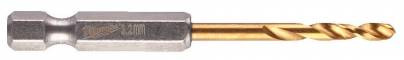 RED HEX - 2 Burghie SHOCKWAVE HSS-Ground Titan pentru metal 3,2 x 66,5 mm - Milwaukee
