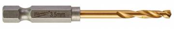 RED HEX - 2 Burghie SHOCKWAVE HSS-Ground Titan pentru metal 3,5 x 69 mm - Milwaukee