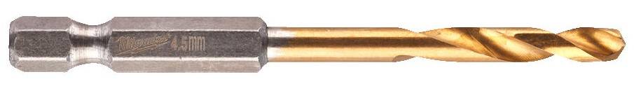 RED HEX - Burghiu SHOCKWAVE HSS-Ground Titan pentru metal 4,5 x 76 mm - Milwaukee