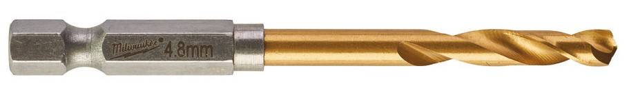 RED HEX - Burghiu SHOCKWAVE HSS-Ground Titan pentru metal 4,8 x 78 mm - Milwaukee