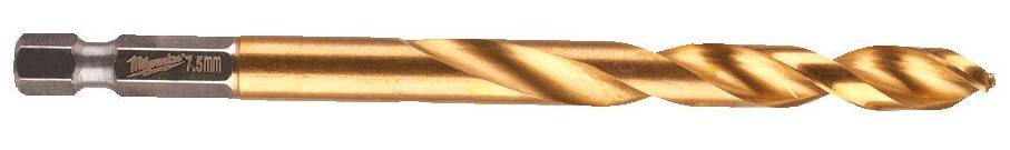 RED HEX - Burghiu SHOCKWAVE HSS-Ground Titan pentru metal 7,5 x 110 mm - Milwaukee