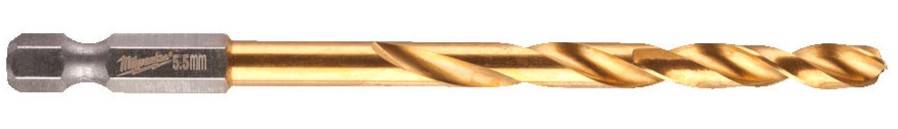 RED HEX - Burghiu SHOCKWAVE HSS-Ground Titan pentru metal 5,5 x 104 mm - Milwaukee
