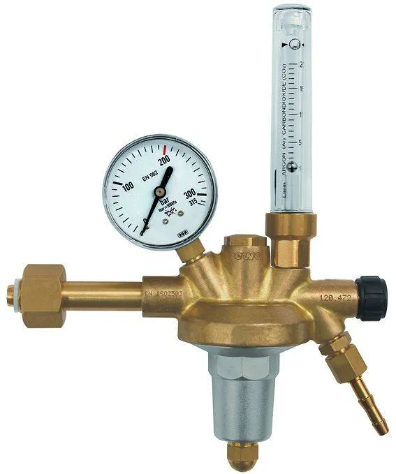 Regulator presiune, 200 bar, gaze neinflamabile, cu debitmetru