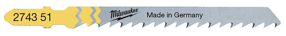 Panza taieri curbate si fara aschii 75 x 2,5 mm - T 101 D - 25 buc - Milwaukee