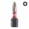 Biti PH pentru surubelnite PH1 x 25 mm SHOCKWAVE IMPACT DUTY - 3 buc - Milwaukee