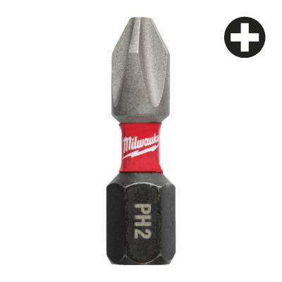 Biti PH pentru surubelnite PH2 x 25 mm SHOCKWAVE IMPACT DUTY - 2 buc - Milwaukee