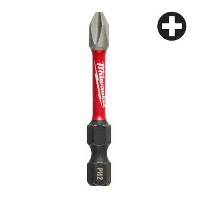 Biti PH pentru surubelnite PH2 x 50 mm SHOCKWAVE IMPACT DUTY - 10 buc - Milwaukee