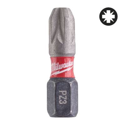 Biti PZ pentru surubelnite PZ3 x 25 mm SHOCKWAVE IMPACT DUTY - 25 buc - Milwaukee