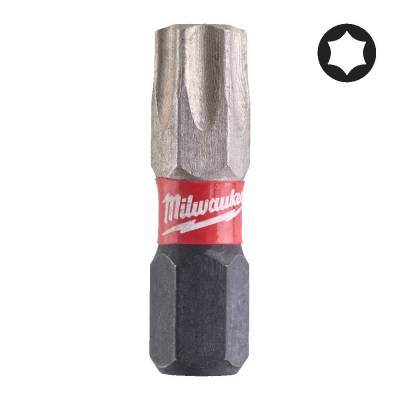 Biti TX pentru surubelnite TX40 x 25 mm SHOCKWAVE IMPACT DUTY - 2 buc - Milwaukee