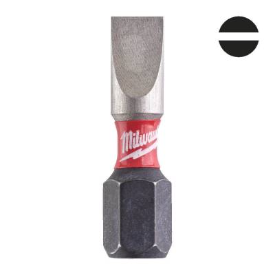 Biti SL 5,5 x 25 mm pentru surubelnite SHOCKWAVE IMPACT DUTY - 3 buc - Milwaukee
