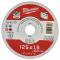 Disc debitare metal 125 x 1,5 x 22 mm - Seria Contractanti - Milwaukee