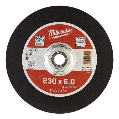 Disc degrosare metal - Seria Contractanti 230 x 6 x 22 mm - Milwaukee