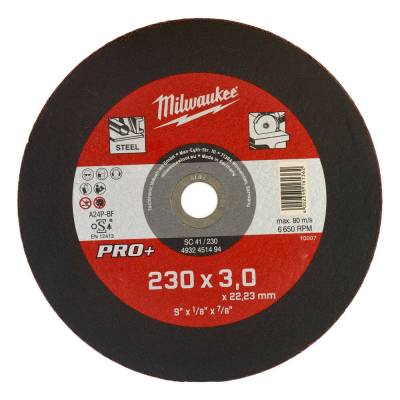 Disc PRO+ pentru debitare metal 230 x 3 x 22 mm - Milwaukee
