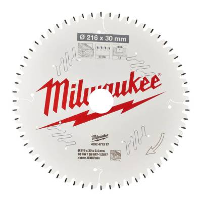 Panza pentru fierastrau taieri inclinate 215 x 30 x 2,4 mm - 60 dinti ATB - Milwaukee