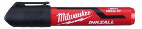 Markere INKZALL, negru, cu varf lat - marimea L - 3 buc - Milwaukee