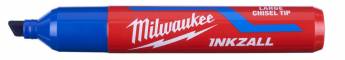 Marker INKZALL, albastru, cu varf lat - marimea L - Milwaukee