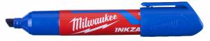 Marker INKZALL, albastru, cu varf lat - marimea L - Milwaukee